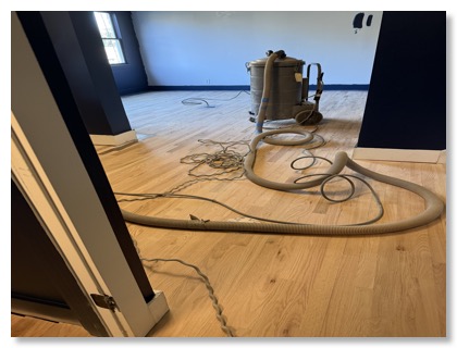 sanding hardwood floor using vacuum